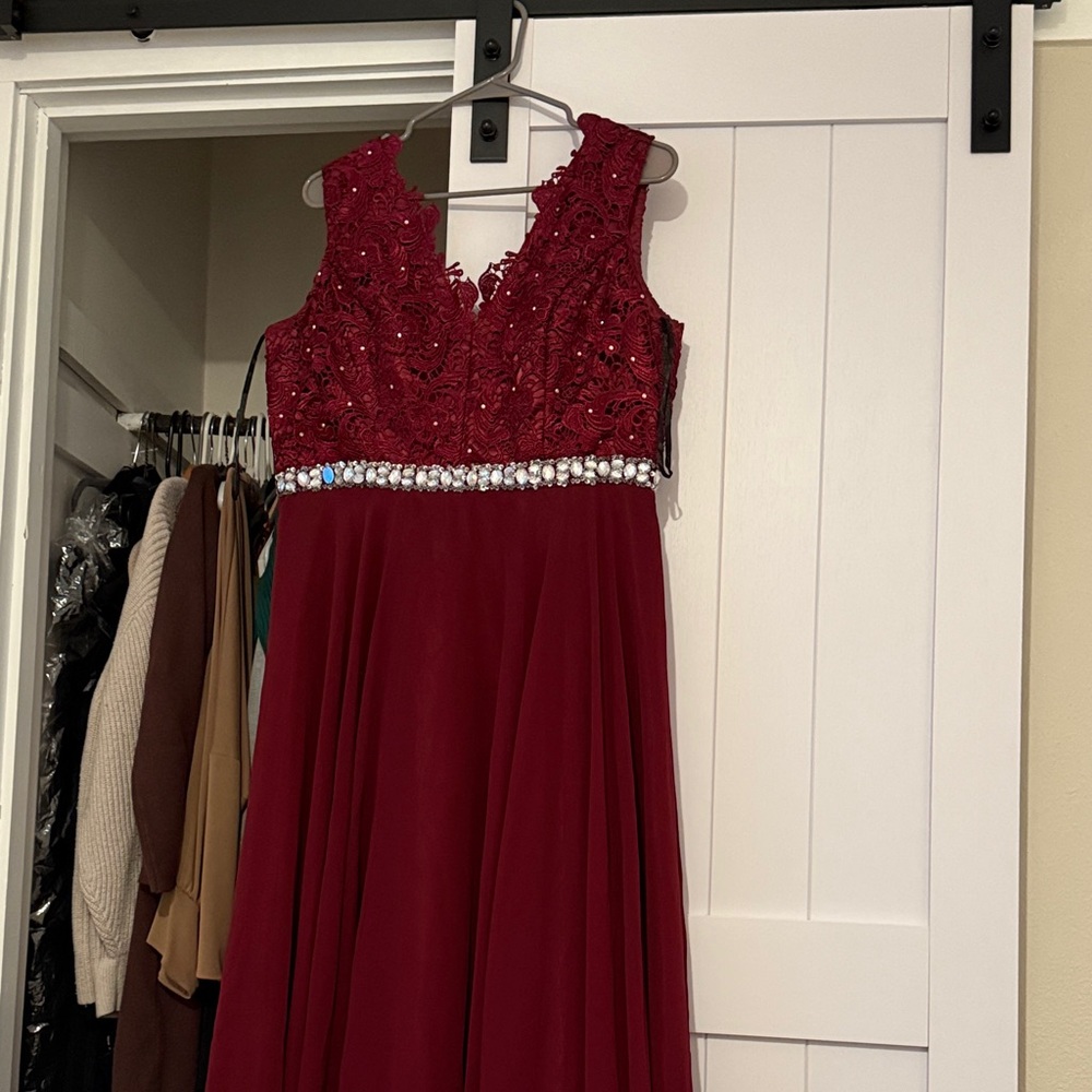 Burgundy Dress